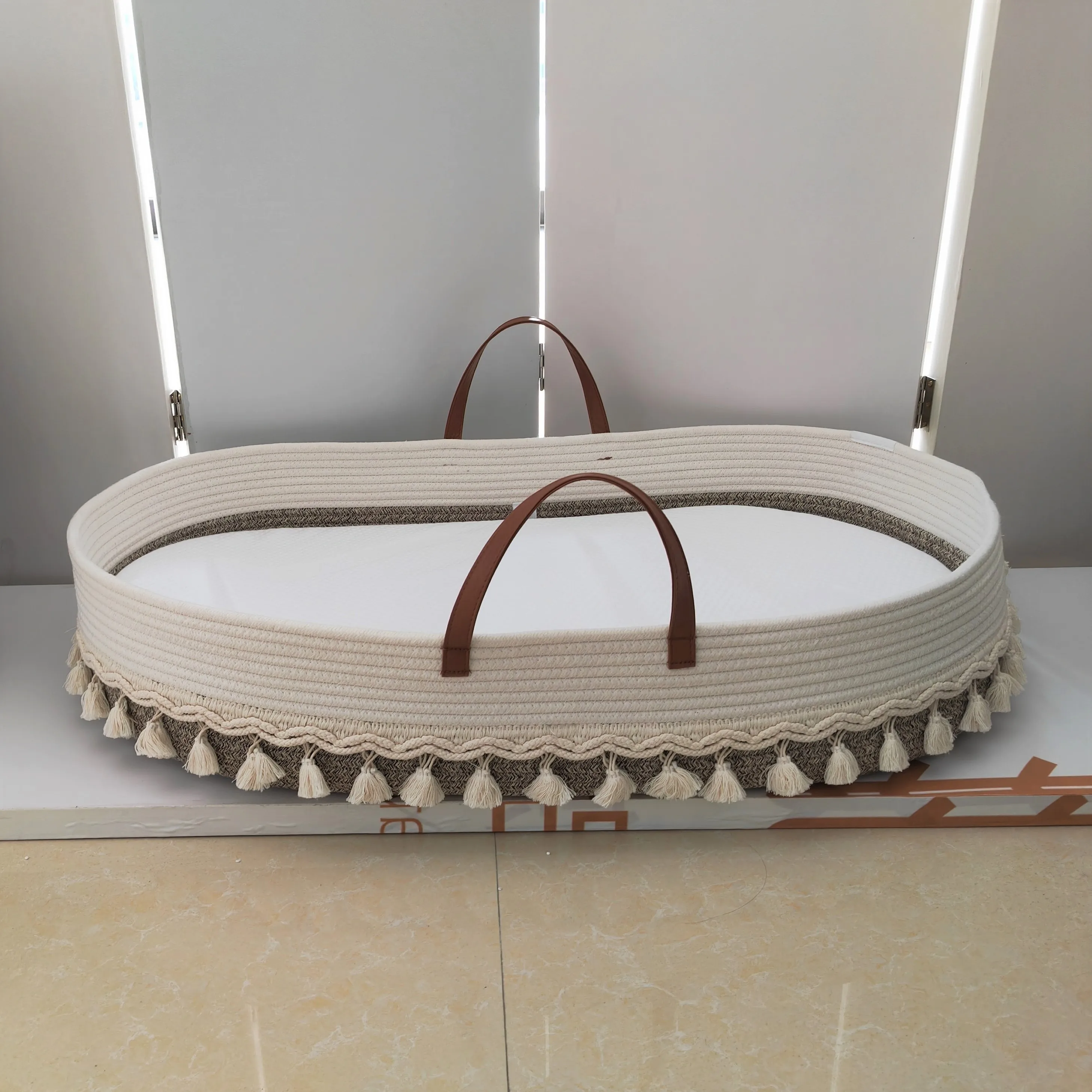 Оптовая продажа корзина для детских пеленок из 100% хлопка с поролоновой прокладкой высокой