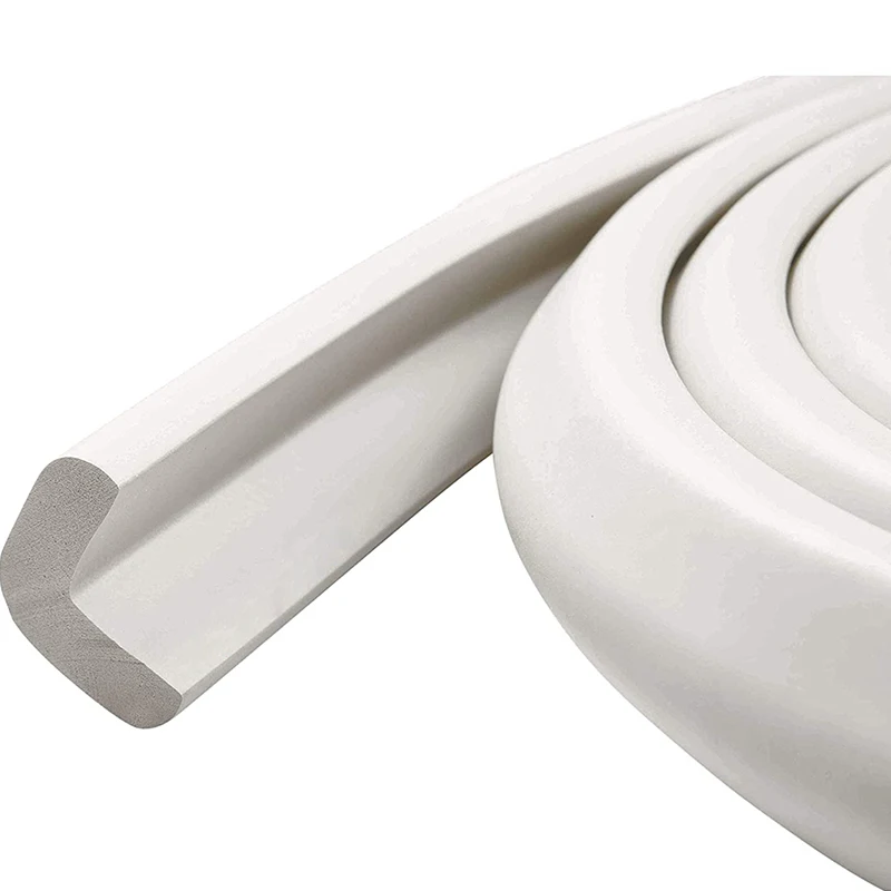 White Rubber Glass Table sharp Edge Corner Angle Guard Protectors for Baby