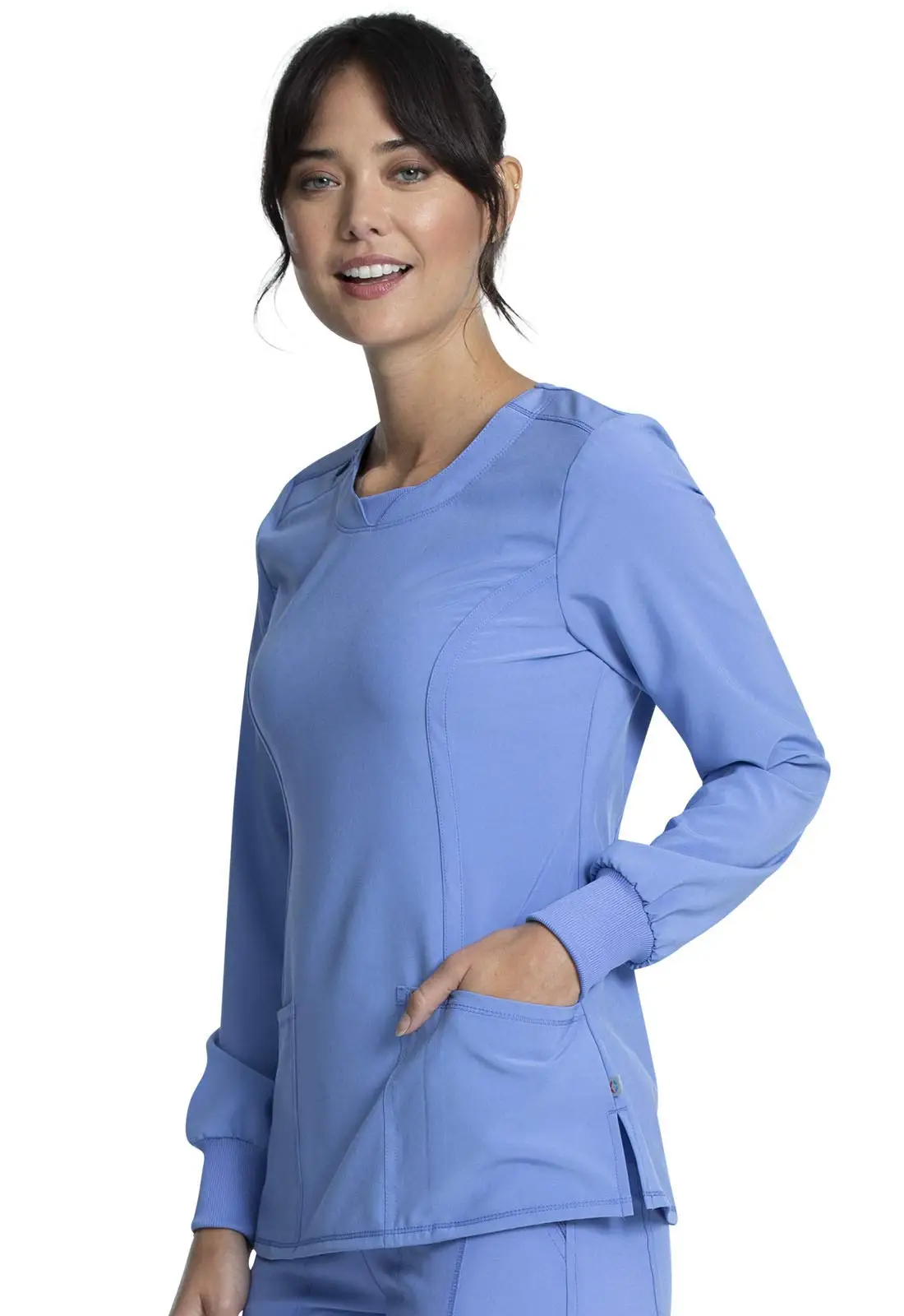 Classic Design Allday Comfort Scrubs Uniforms Sets Long Sleeve Top Hospital Nursing Uniform