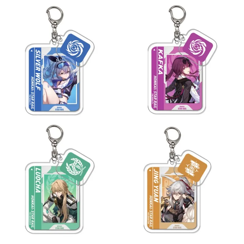 Porte-clés Honkai Star Rail - Acrylique - 5 Cm - Pendentif Déco Pour Sac, Clés, Fans De Jeu - 6