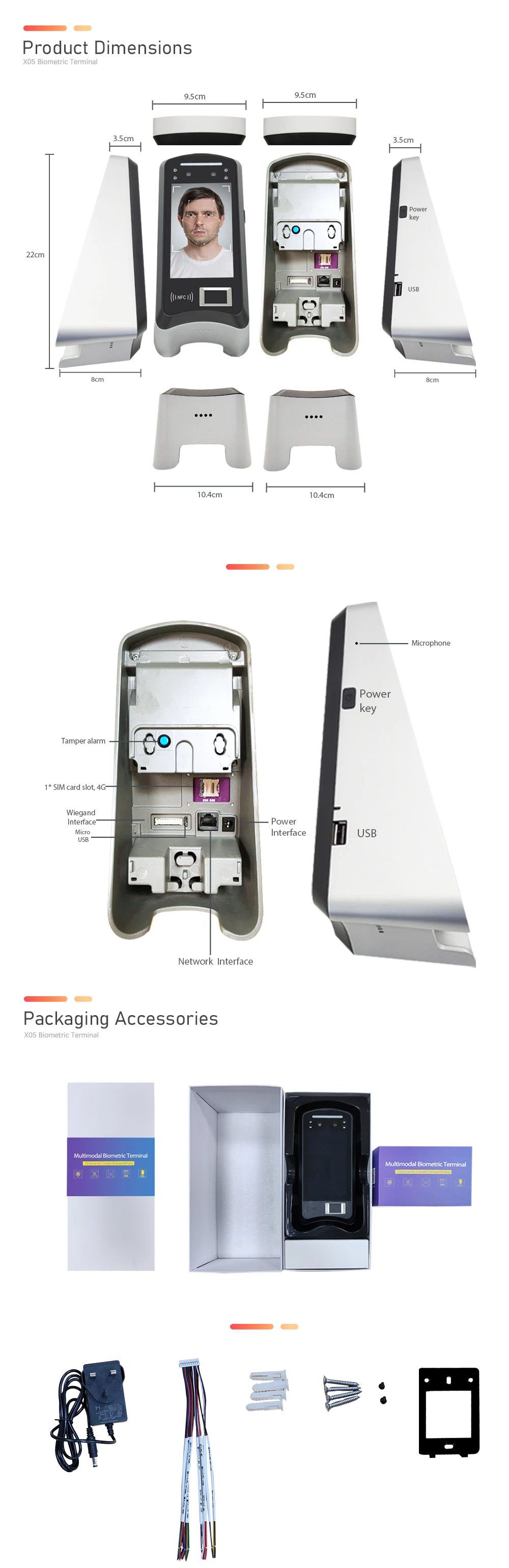 Hfsecurity Face Recognition Access Control Terminal With Nfc Qr Code ...