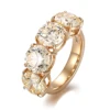 Anillo de oro macizo de 14 quilates con diamante de laboratorio