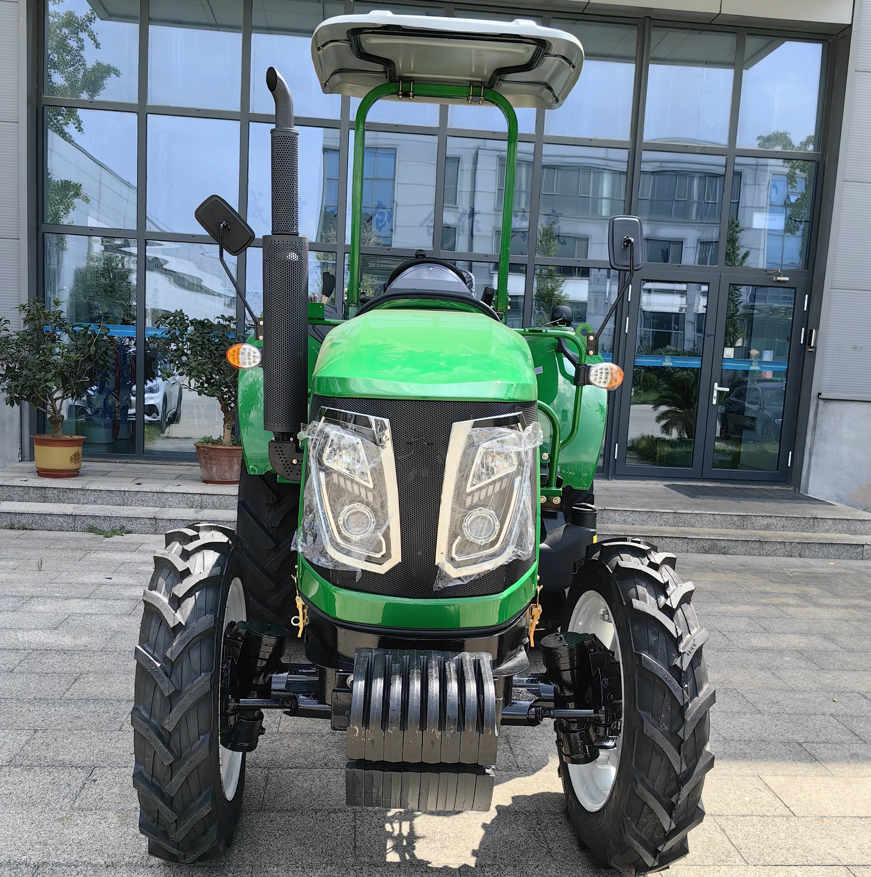 80HP 4x4 Wheel Tractor Yangdong Engine Gear Drive Farm Agriculture ...