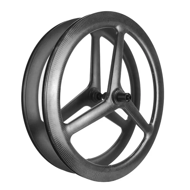 LightCarbon 700C トライスポークTTタイムトライアルホイール 27mm幅 