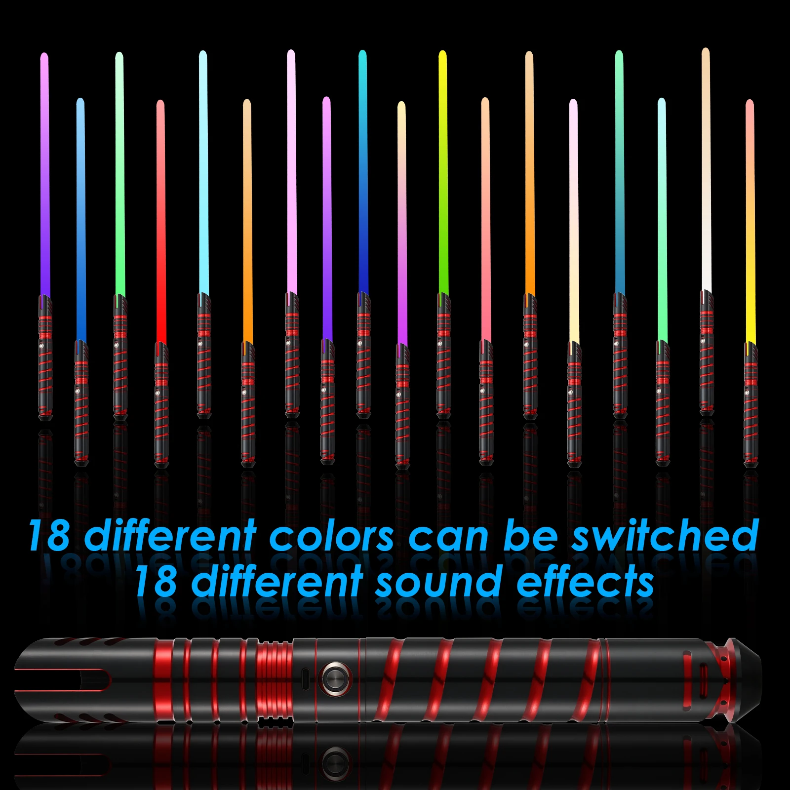 ライトセーバー Lischwert FXライトセーバー、RGB 18/28色メタルヒルトライト