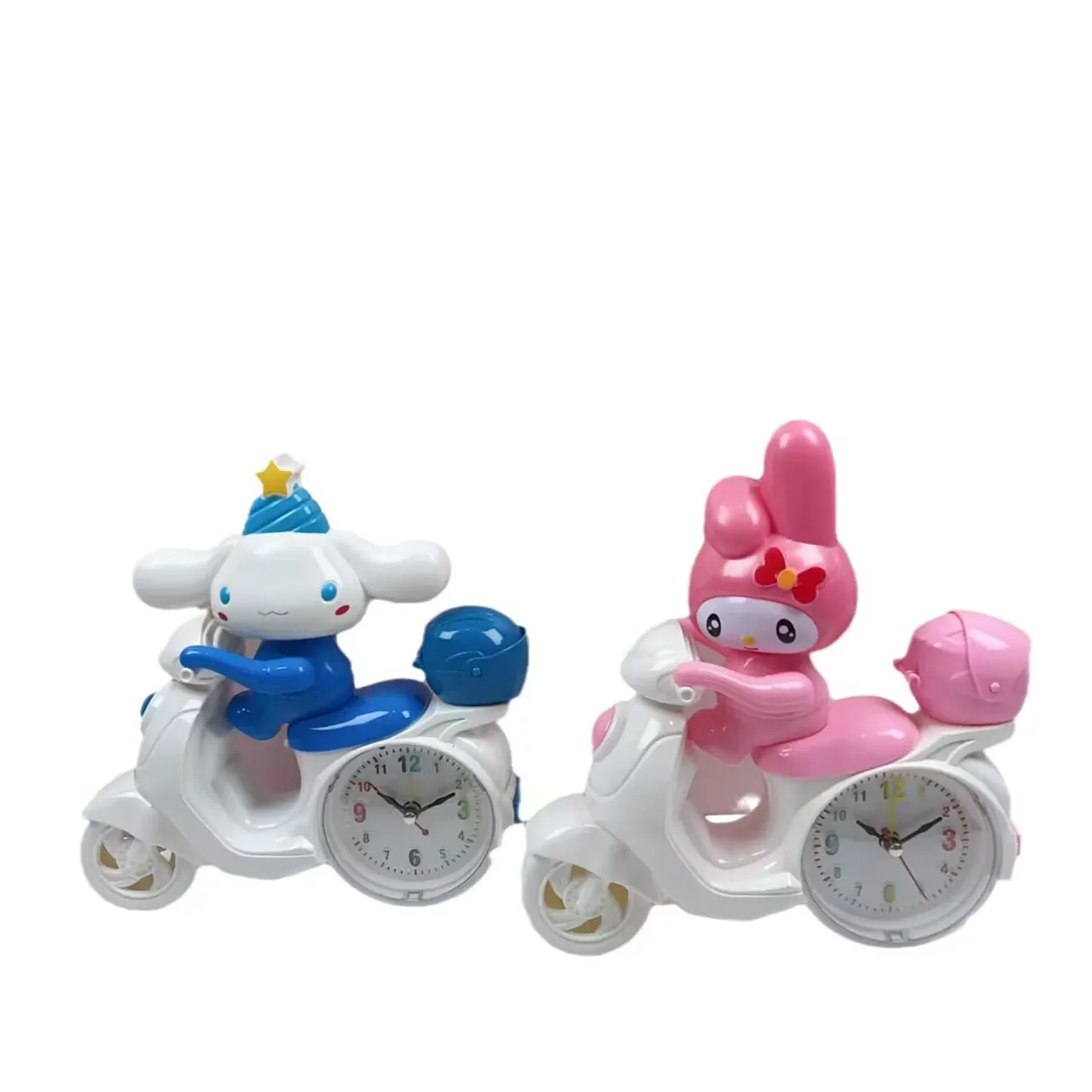 Botu Cartoon Sanrio Series Cinnamoroll Motorcycle Clock Kuromi Alarm ...