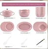 Klein muyu-ensemble 60 pièces pour 12 personnes avec marmite à soupe-coffret cadeau