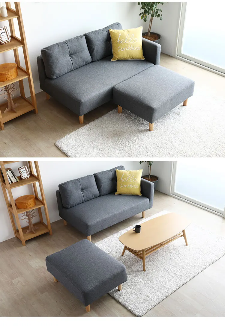 2 seater sofa with stool