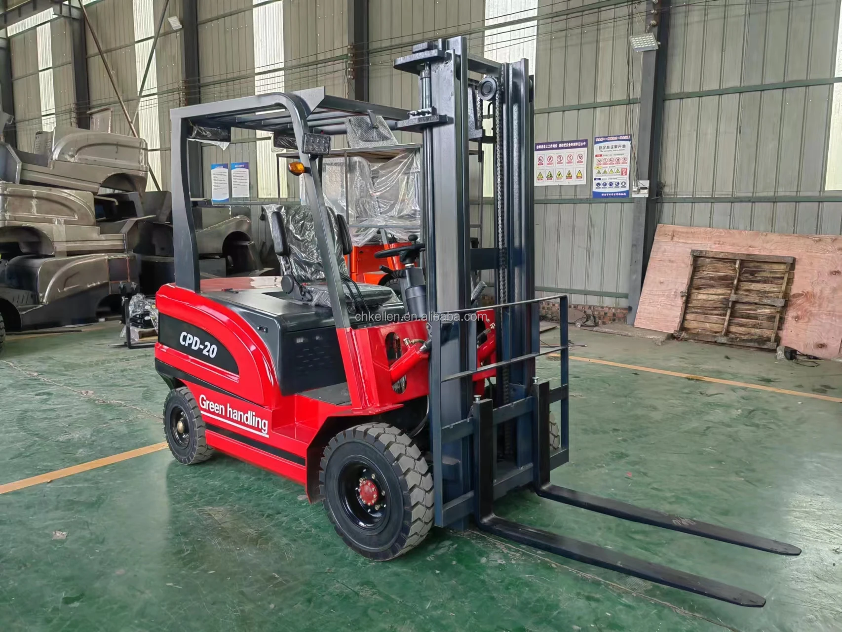 3 Ton Battery Electric Forklift Cpd30 Durable Battery 3m 4.5m 5m 6m ...