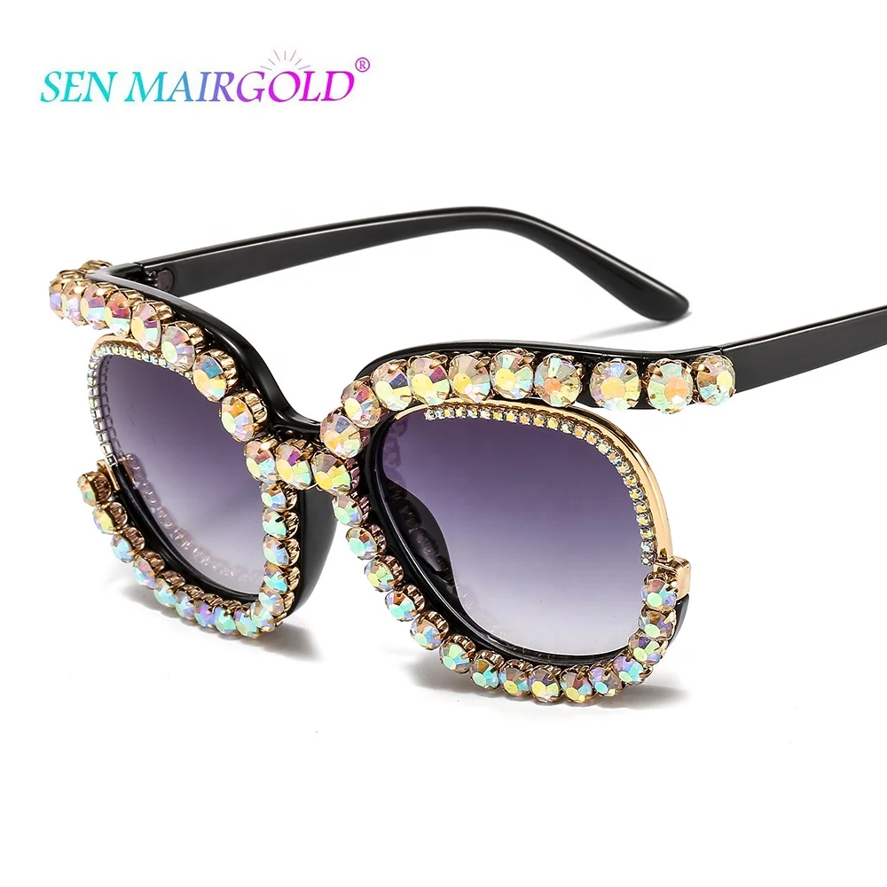 sunglasses with diamond logo