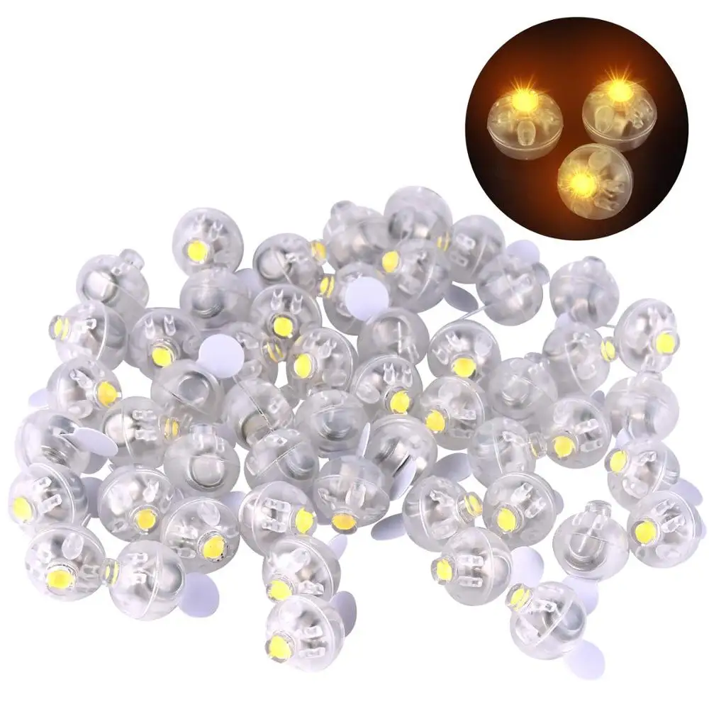 WIYETY 70 Stuks LED-Ballonlampen, Mini-Verlichting, Waterdicht, Decoratie Voor Ballon, Papieren Lantaarn, Kerstmis, Bruiloft, Feest, Verjaardag