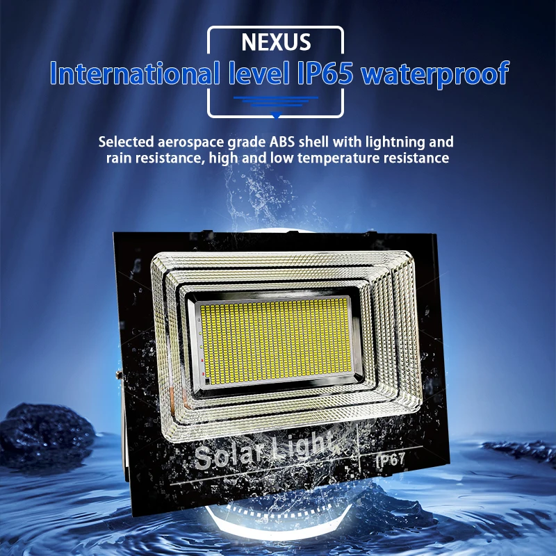 IP67 Motion Sensor Solar Powered Floodlight Reflector 1000W 600W 500W 400W 100W 200W 300W Solar Led Flood Light