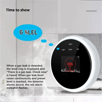 Alternative view of SUMRING Smart Gas Leak Detector Portable LPG Tuya WIFI Gas Detector Smart Home System