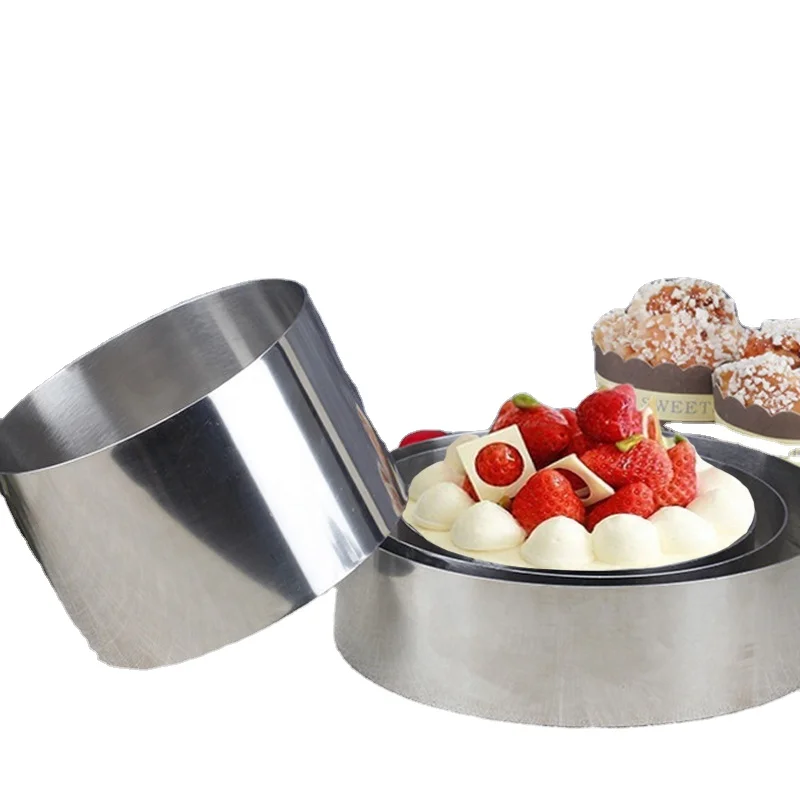 Hot Selling Food Grade Stainless Steel Cake Rings Dessert Ring for Small Mousse Cakes-Premium Cake Tools