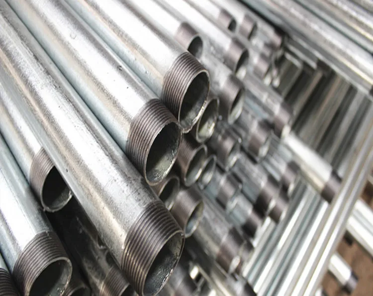 Le fabricant ERW a soudé le fer de tuyau d'acier le Gi que noir de tube a galvanisé le tuyau d'acier pour la construction