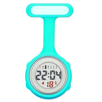 Manufacturer wholesale T shape Nursing Pocket Watch Silicone Brooch Nurses Watch