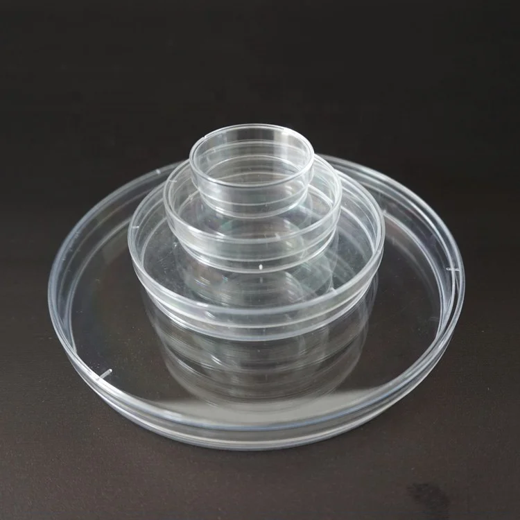 Одноразовые оптически чистые пластиковые стерильные чаши Петри из высококачественного полистирола