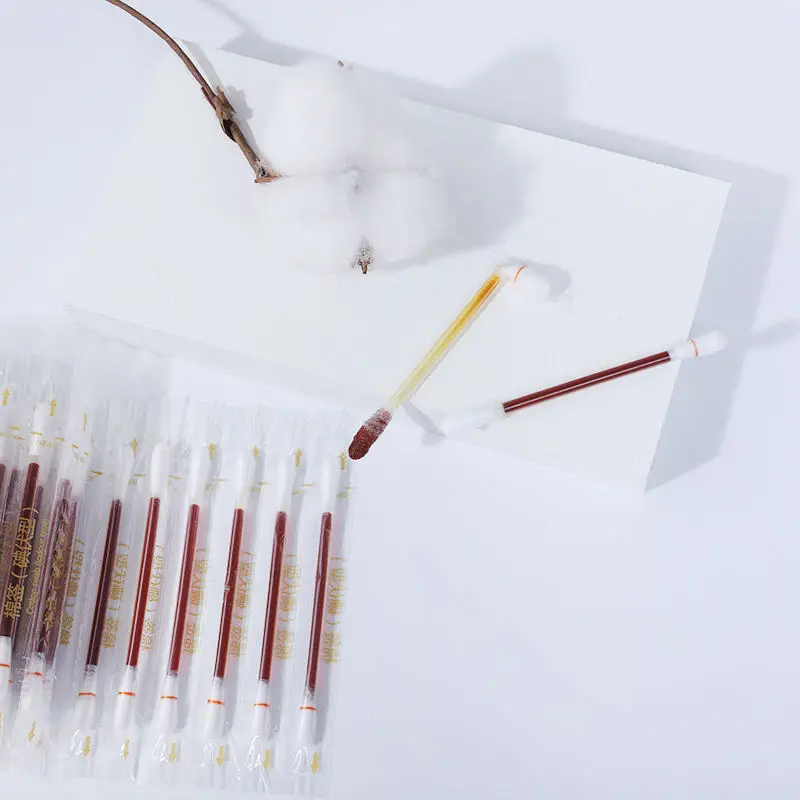 Filled Alcohol Cotton Bud Daily Wound Cleaning Liquid Swab