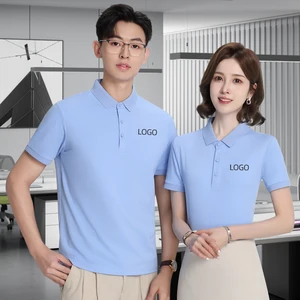 Wholesale Restaurant  Plain Fit Bar Waiter T-shirt Mit Logo Wait Staff Solid Color Custom Fast Food Restaurant Staff Uniform