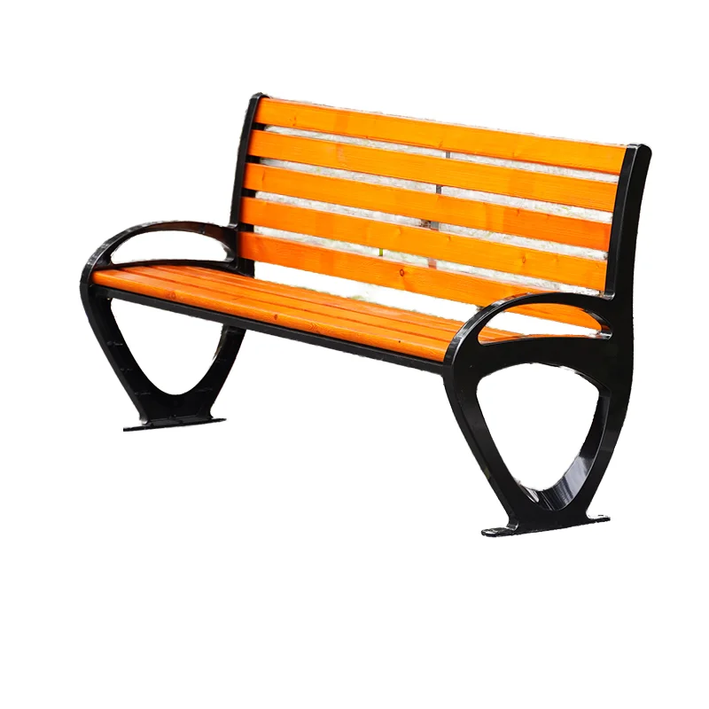 Modern Design Sense Anticorrosive Wood Outdoor Bench for Patio or Garden Stylish Modern Outdoor Furniture