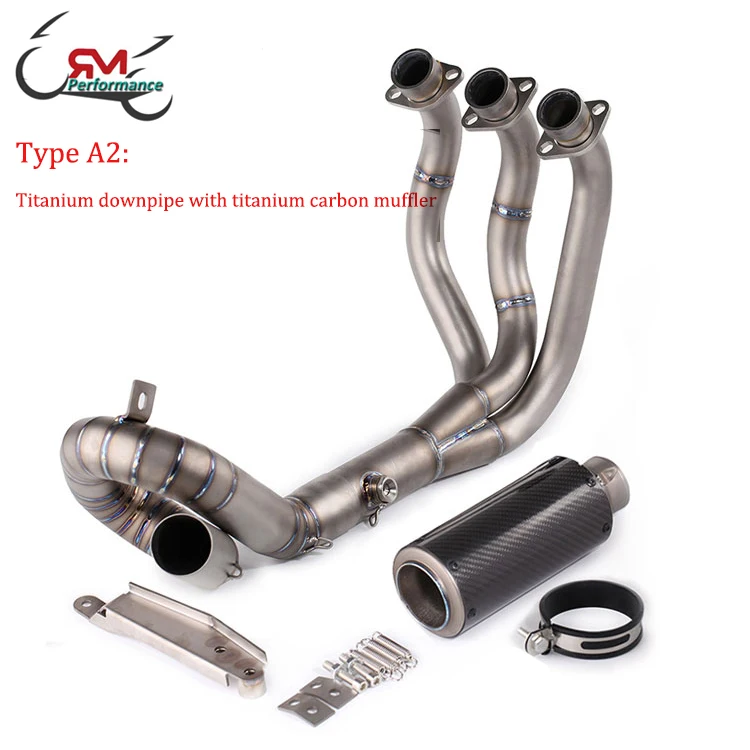 Titanium Alloy Exhaust System for YAMAHA MT-09 FZ-09 XSR900 (2014