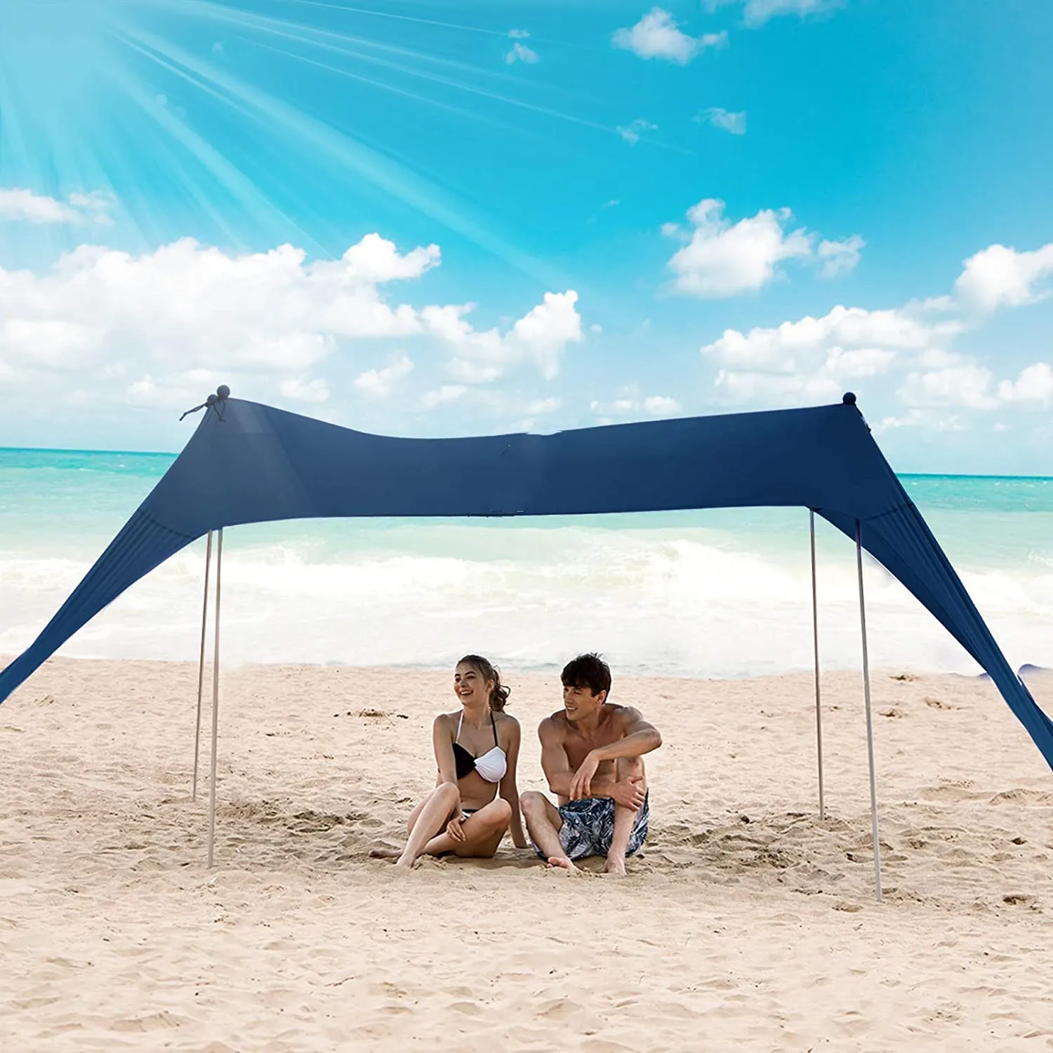 SUN NINJA Pop Up hot Beach Tent Sun Shelter