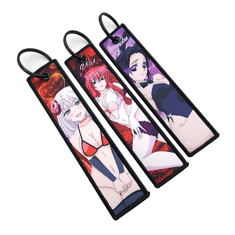 Sublimation Key Chain Custom Logo Key Jet Tag Anime Keychain