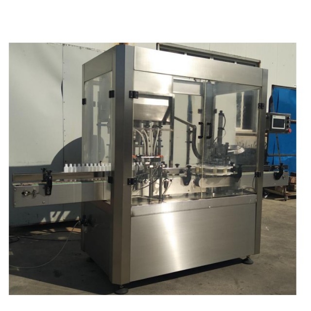 
Машина для розлива и закупорки стеклянных бутылок 