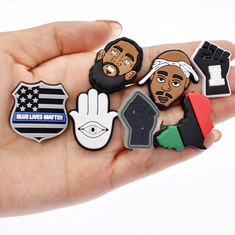 Wholesale PVC Rap Singer Shoe Charm Popular Shoe Charms