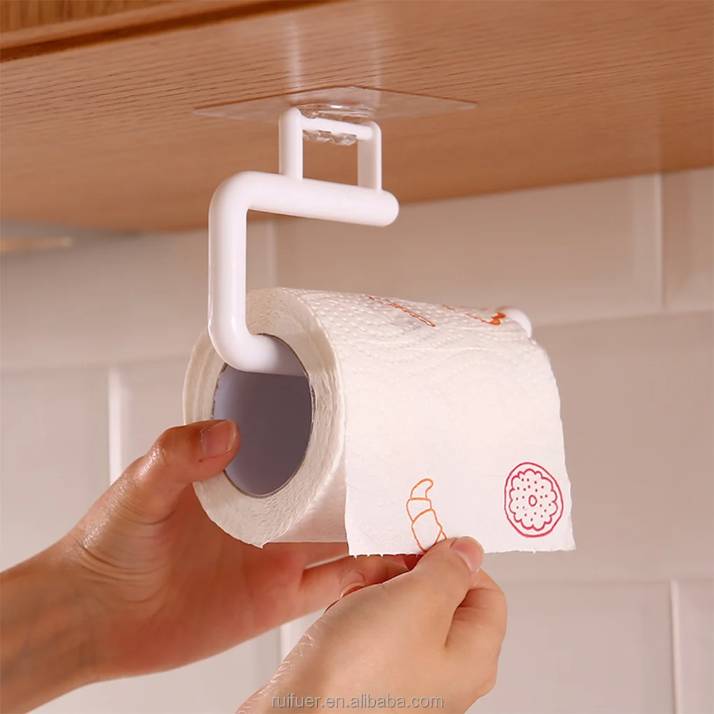 Kitchen Cabinet Door Organizer Paper Towel Holder