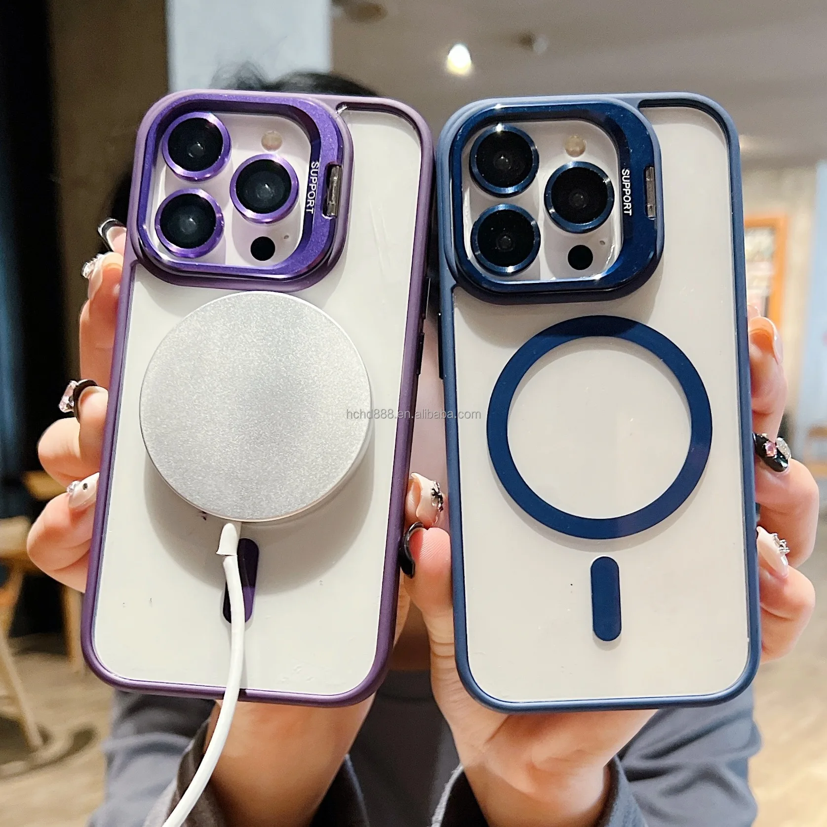 New protection case Iph 15promax Magnetic clear Phone Cover for Iphone14promax Lens Camera Bracket Holder With Protector New protection case Iph 15promax Magnetic clear Phone Cover for Iphone14promax Lens Camera Bracket Holder With Protector 2