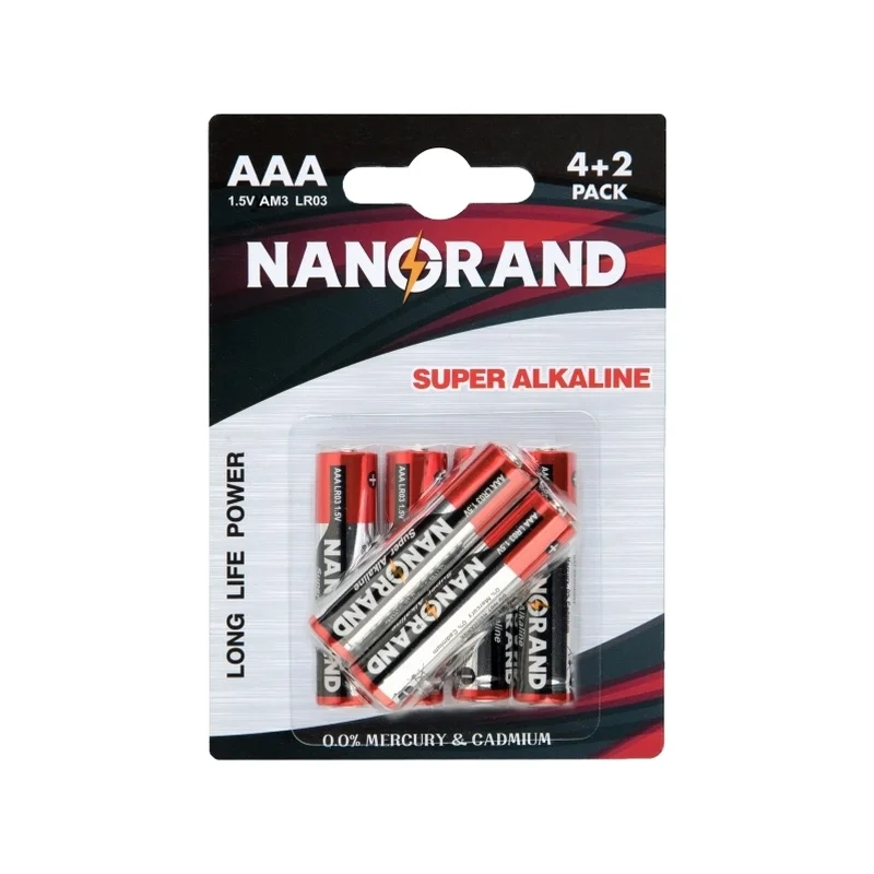Alkaline Battery No. 7 AAA Am4 Lr03 1.5V Battery Packed with Shrink  Wrap/Blister Card - China Dry Cell Battery and Alkaline Battery price