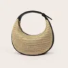 Style tissage de paille-noir