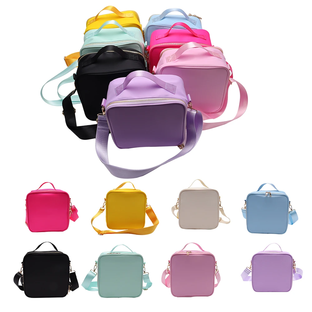 Keymay 8 цветов Индивидуальная сумка-холодильник для ланча, портативная дорожная офисная сумка для ланчбокса для пикника, Детская школьная изолированная сумка для ланча с едой