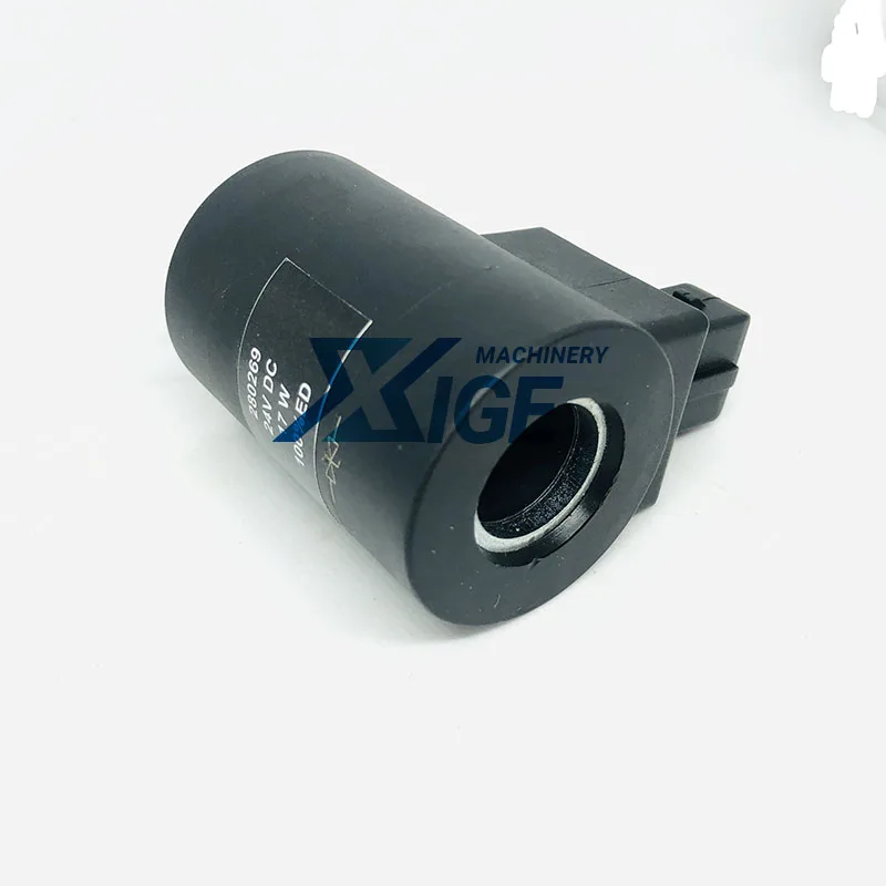 OEM Solenoid Valve Coil for Excavator Main Pump - 24V DC 17w