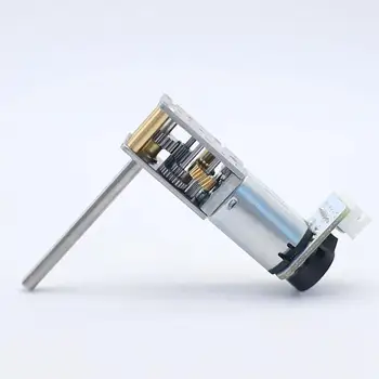 ねね 12mm 7PPR Encoder N20 Worm Gear Right Angled Gear DC Motor