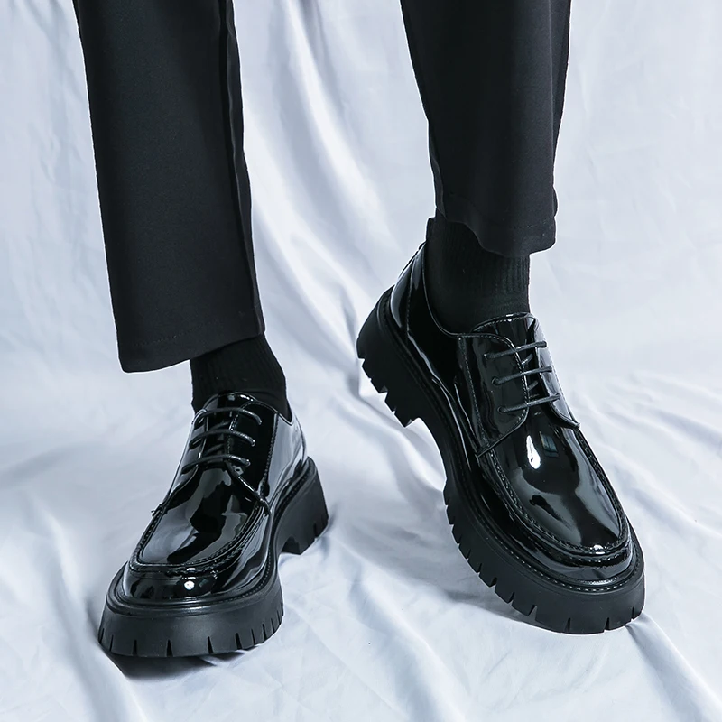 slim fit dress slacks After Midnight Men's Purple Patent Velvet Slip On Loafers Dress Shoes 9 main image 0