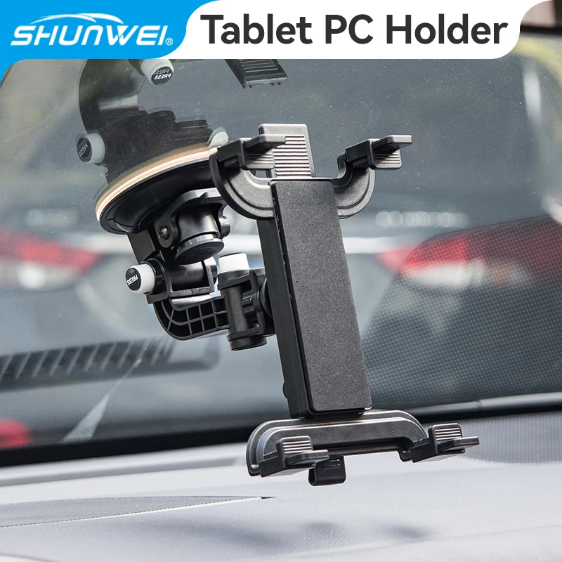 Shunwei 7-10inch Tablet PC Universal Car Windshield Mount ABS Stand Adjustable Cell Phone Wall Holder