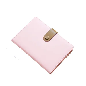 New Style Macaron Color Magnetic Buckle A5 Notebook PU Leather Cover Diary Journal for Promotion