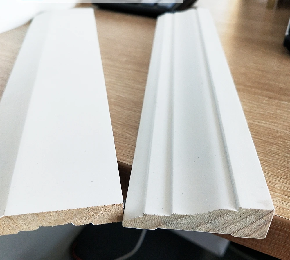 Primed MDF Moulding MDF Baseboard for Wall Corner Decoration