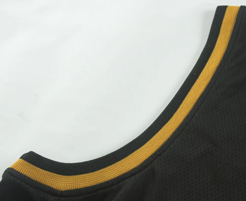 Wholesale Stephen Curry Black and Gold Basketball Jerseys No. 30. Polyester  Quick Drying and Breathable Jerseys available wholesale From m.