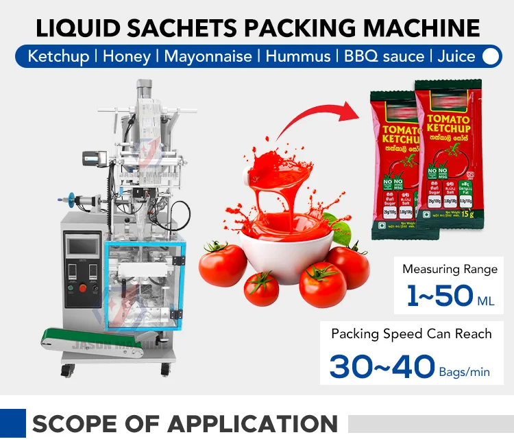 Automatic Small Chutney Taco Sauce Packing Machine Pepper Chili Paste ...