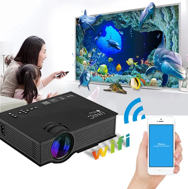 Factory Price Projector with Full  1080p Home Cinema Portable Projector UC68