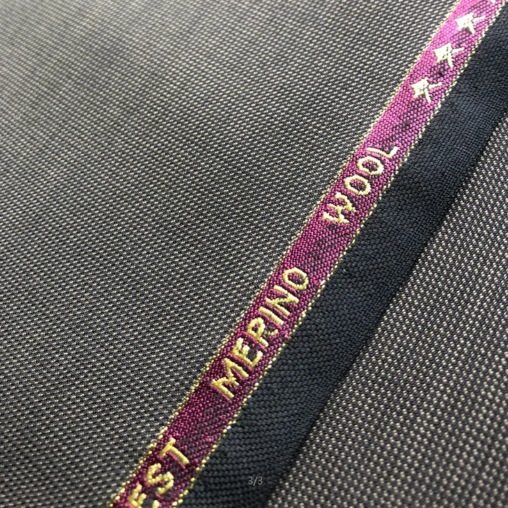 Italian Super 120s 50W Worsted Merino Wool Suiting