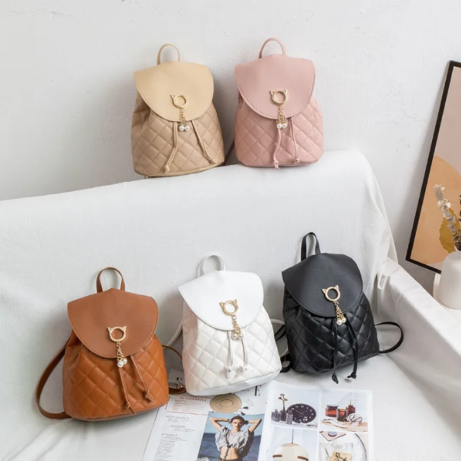 Ensemble de quatre sacs a dos a oreilles de chat de haute qualite pour femmes tendance p aperçu 6
