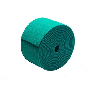 Heavy Duty Raw Material Abrasive Green Scourer Rolls Cleaning Scouring Pad Rolls Sponges for the Kitchen Wholesale