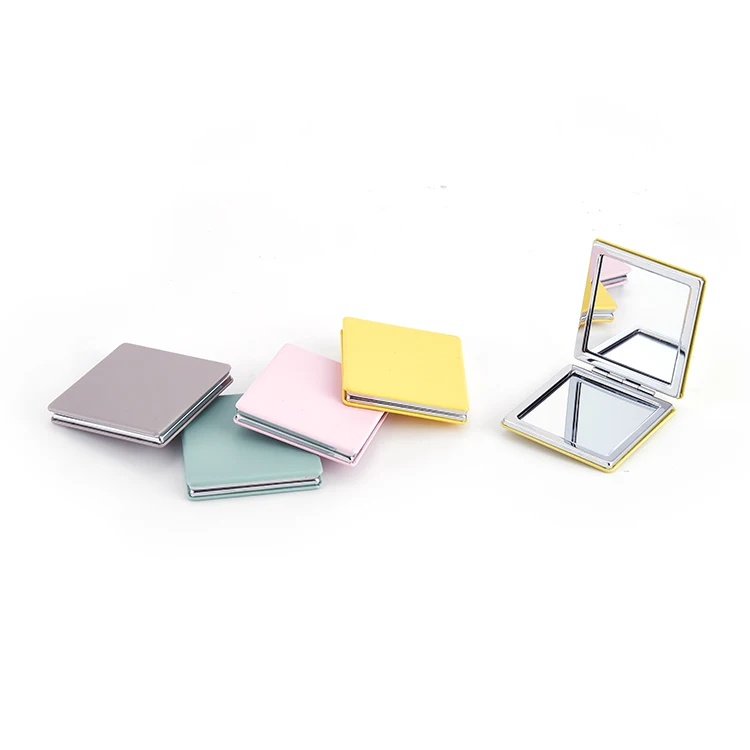 Недорогое компактное карманное мини-зеркало для макияжа квадратной формы