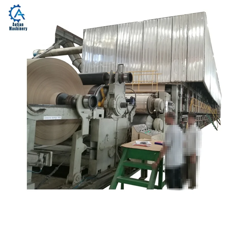 Brown Craft Paper Roll Making Machine 3200MM Twin Wires Multi-dryer Kraft Paper Machine