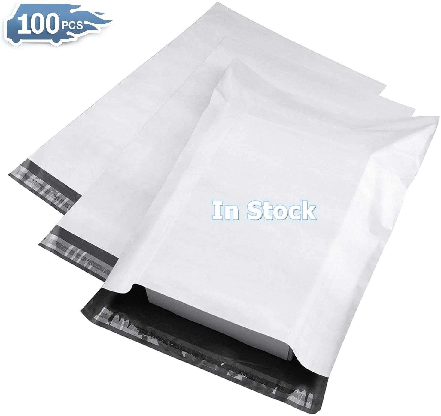 200 Pack 24x36 EcoSwift White Poly Mailers – Self Sealing, Recyclable Shipping Envelopes