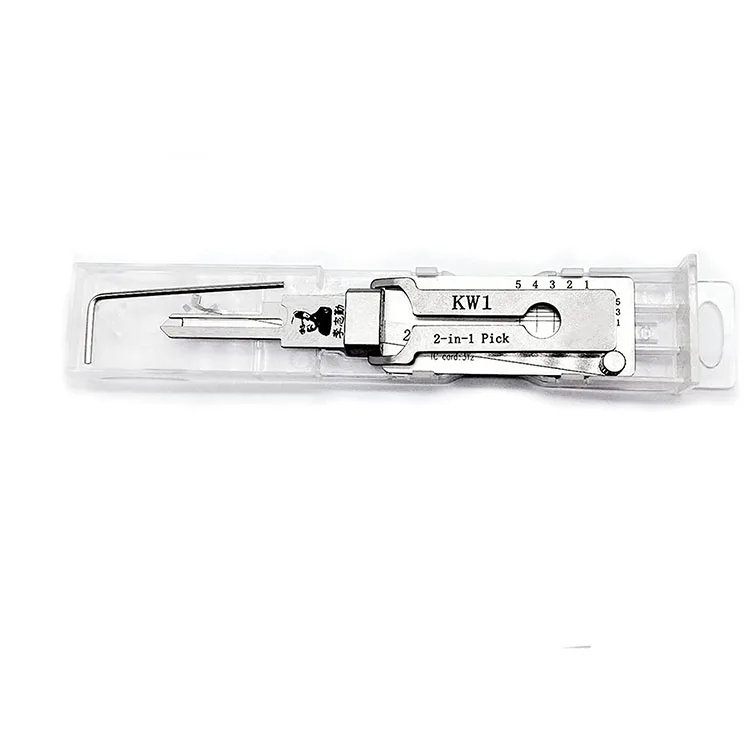 Professioneel slotenmakersgereedschap voor thuis, deur, civiele LiShi, 2-in-1 Dietrich- en decodergereedschap, lockpicking en sleutellezer, Picker (KW5-L Professioneel slotenmakersgereedschap voor thuis, deur, civiele LiShi, 2-in-1 Dietrich- en decodergereedschap, lockpicking en sleutellezer, Picker (KW5-L